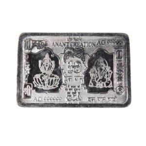 10gms Laxmi Ganesh Ji Silver Note, Style : Antique