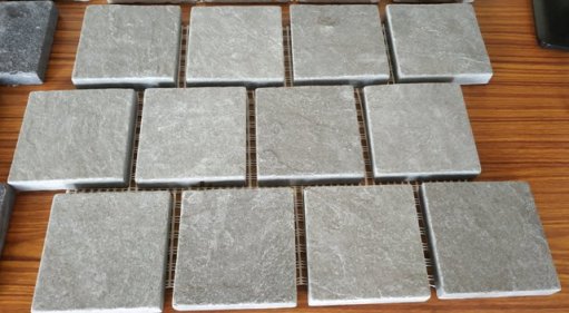 Polished Catherdal Light Grey Cobbles, for Floor, Pattern : Plain