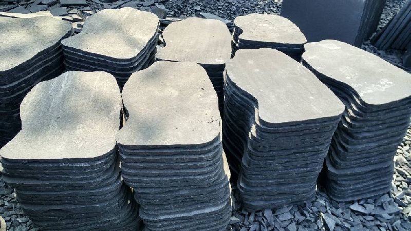 Rectangular Stepping Stone Black Limestone Slabs, Feature : Non Slip Tiles