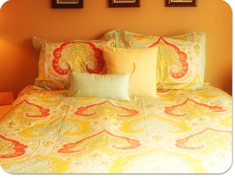 Printed Bed linen, Technics : Handloom