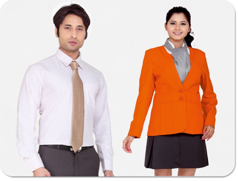 Check Cotton corporate uniform, Size : S, L, XL, XXL