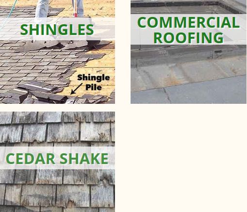 Shingles / Flat Roofing / Cedar Shake Recycling Services