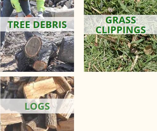 Tree Debris / Logs / Grass Clippings Recycling Services