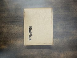 Plain mens leather wallet
