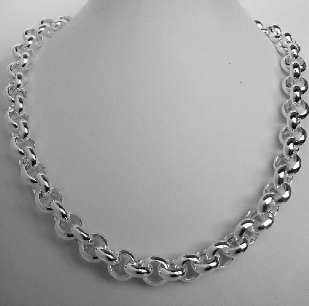 Polished Silver Hollow Chains, Gender : Female, Male