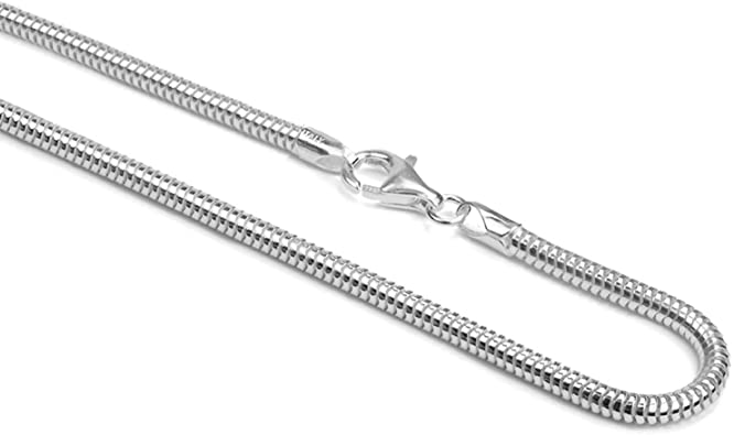  Polished Silver Round Snake Chains, Feature : Fine Finishing, Shiny Look, Unique Designs