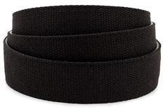 Black Cotton Canvas Belt, for Garment Bag, Packaging Type : Roll