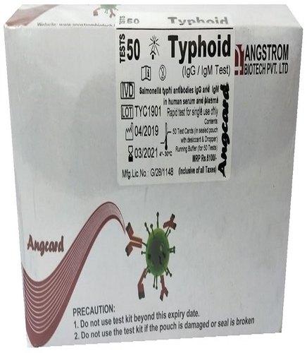 Typhoid Test Kit, Packaging Type : Standred