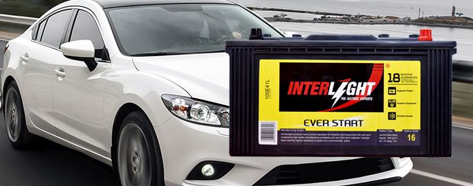 Interlight Automotive Battery, for Automobiles, Load Capacity : 250W, 500W