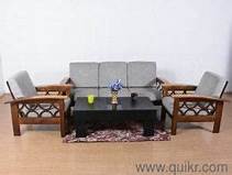 Heavy Modern Acacia Wooden Sofa Set