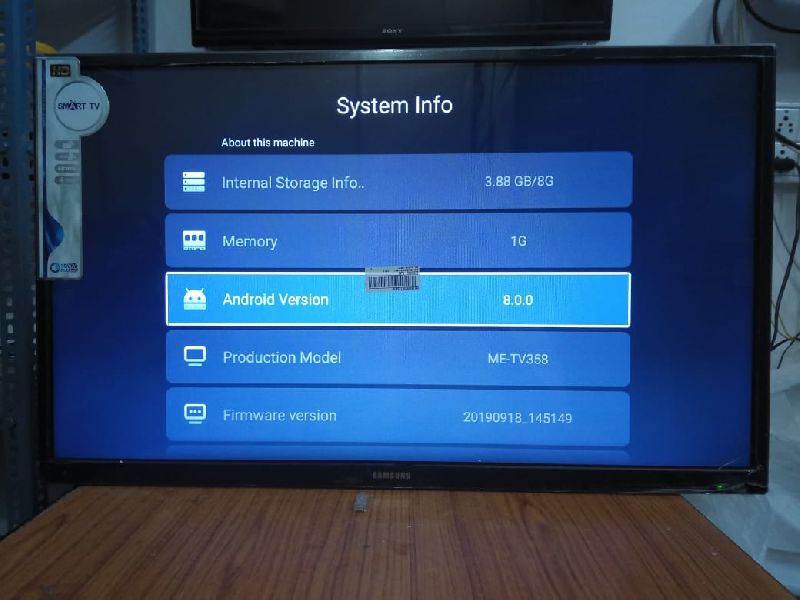 Led tv  Smart led tv android versions  13000 8.0 android  1