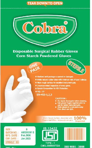 Sterile Gloves (Cobra)