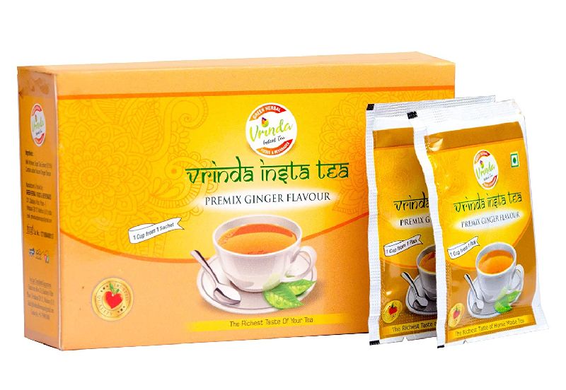 Vrinda Ginger Flavour  Instant Tea Premix