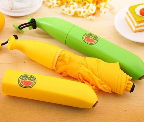 Plain Polyester Banana Umbrella, Size : 19 inch