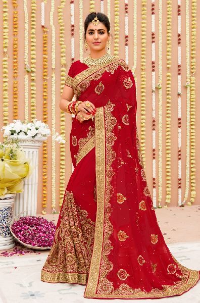 Bridal saree, Color : Multicolor