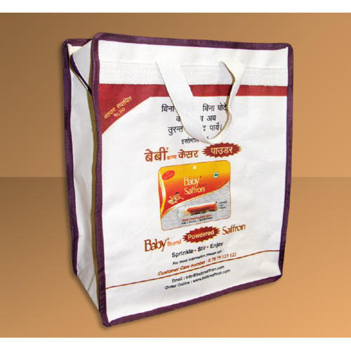 Canvas Zipper Bags, for Shopping, Size : Customized