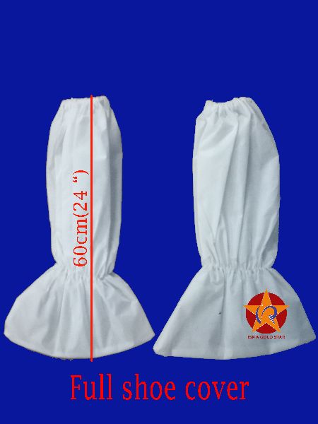 Non Woven Disposable Full Shoe Cover, for Clinical, Hospital, Laboratory, Pattern : Plain