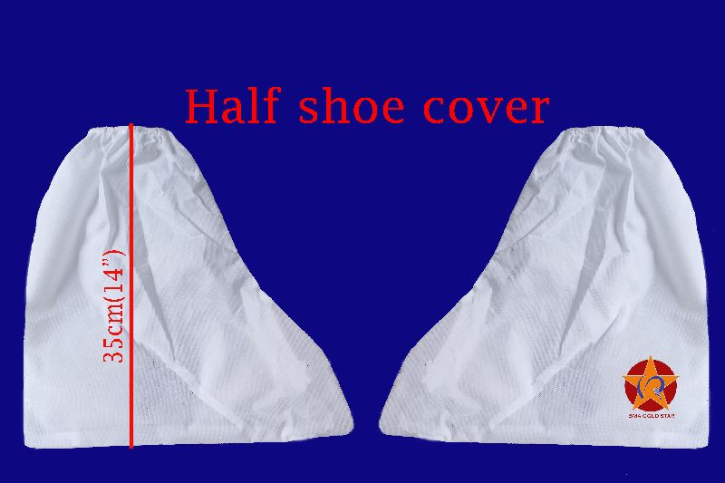 Non Woven Disposable Half Shoe Cover, for Clinical, Hospital, Laboratory, Pattern : Plain