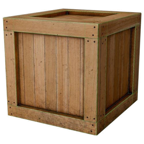 Polished Square Wooden Box Style Modern Feature High