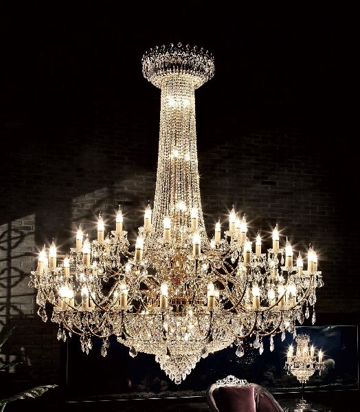 Classic Large Crystal Chandelier 66 Lights