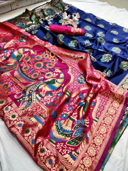 Soft Banarasi Silk Sarees Manufacturer in Surat Gujarat India by Her