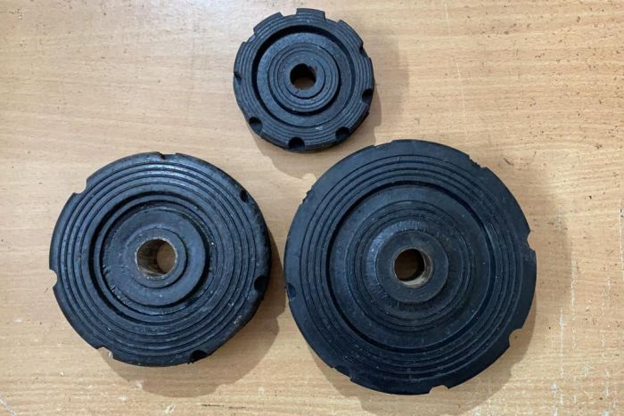 Bush Type Rubber Trolley Wheel, for Trooley Use, Feature : Fine Finish