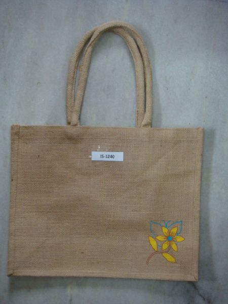 ISPL Plain Jute shopping bag,, Style : Casual