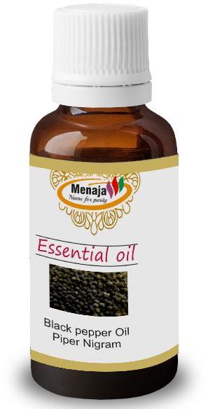 Natural Black Pepper Essential Oil, for Cooking, pharma, Packaging Type : Glass Bottle