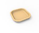Rectangular 7 Inch Disposable Plate, for Serving Food, Size : 156(L)x156(w)x20(Deepth)mm.