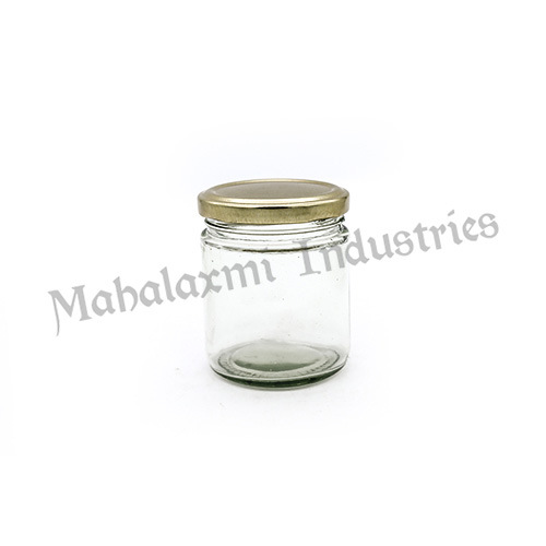 Round 200 ml Salsa Glass Jar, for Dining Table, Juicer Blender, Oil, Water, Size : 21.50 X 31 Cm