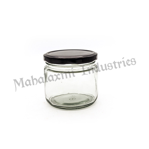Round 350 ml Salsa Glass Jar, for Dining Table, Juicer Blender, Oil, Water, Size : 21.50 X 31 Cm