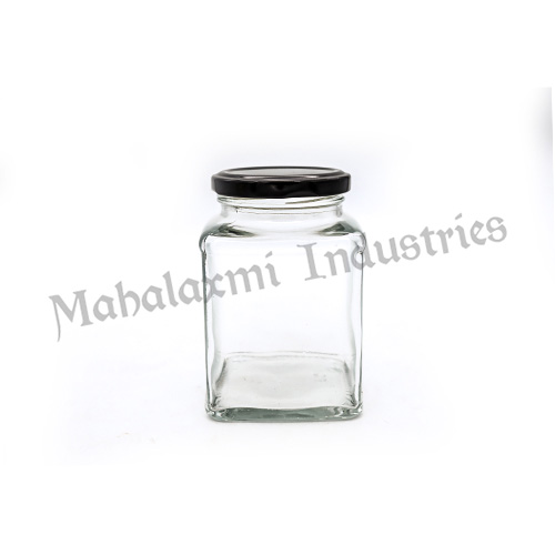 400 ml ITC Square Glass Jar, Feature : Crack Proof, Fine Finishing, Scratch Resistant