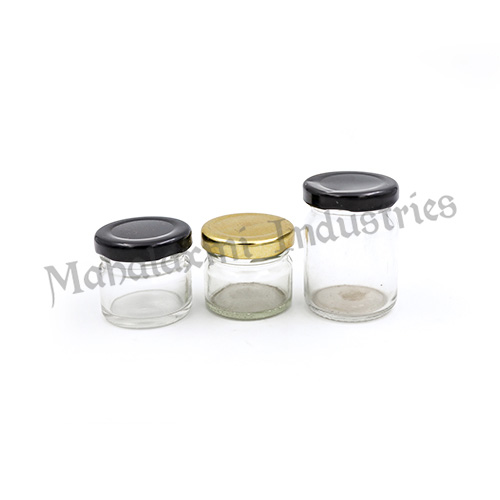 Polished Small Glass Jar, for Packing Food, Feature : Colorful, Fine Finishing, Shiny Look