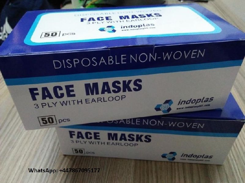 3 Ply Non Woven Face Mask With Earloop