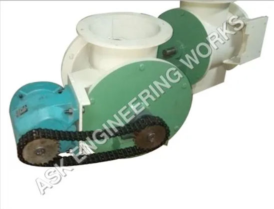 High Metal Airlock Rotary Valve, for Industrial, Color : Blue