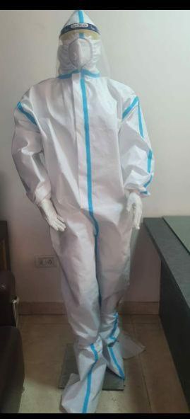 Full Sleeve Non Woven Protective Coveralls, For Hopital, Size : XXL