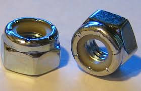 Stainless Steel Lock Nuts, Color : Silver