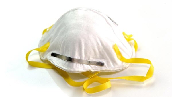Cotton Respirator Face Mask, for Hospital, Mines, Refineries, Color : White