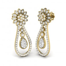 Diamond Ladies Ambar Drop Earrings, Occasion : Anniversary, Party