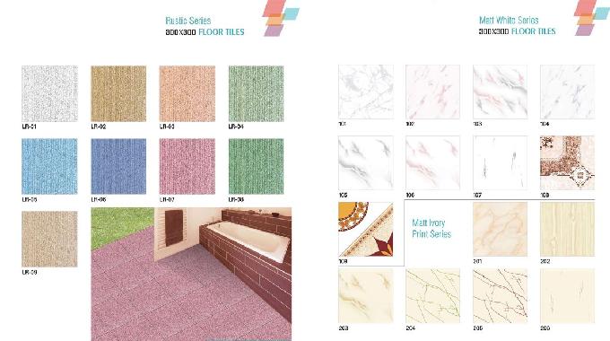 300 X 300 - 14 Ceramic Floor Tiles