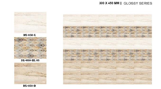 DX-050 ( Glossy ) Ceramic Digital Wall Tiles