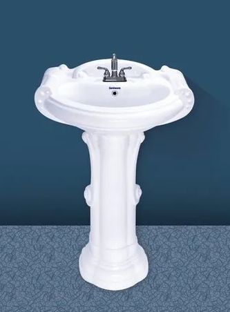 Polished Plain Ceramic Sterling Pedestal Wash Basin, Style : Modern