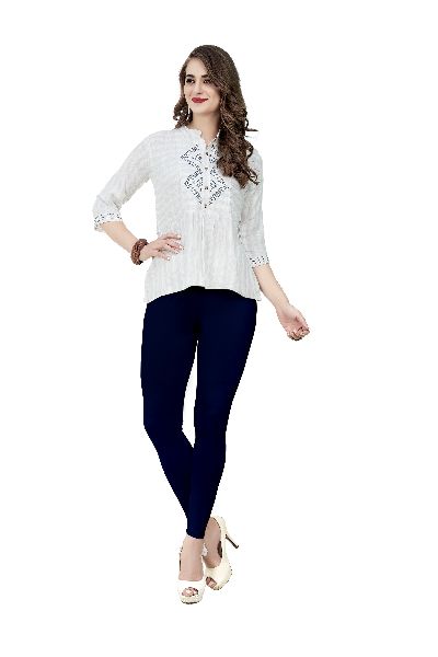 Plain Real Denim Ankle Leggings, Size: Free at Rs 145 in Surat
