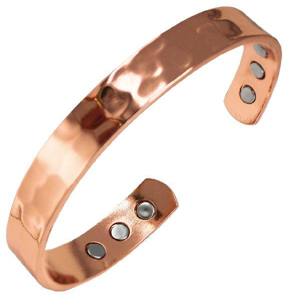 Polished magnetic copper bracelet, Gender : Female, Male