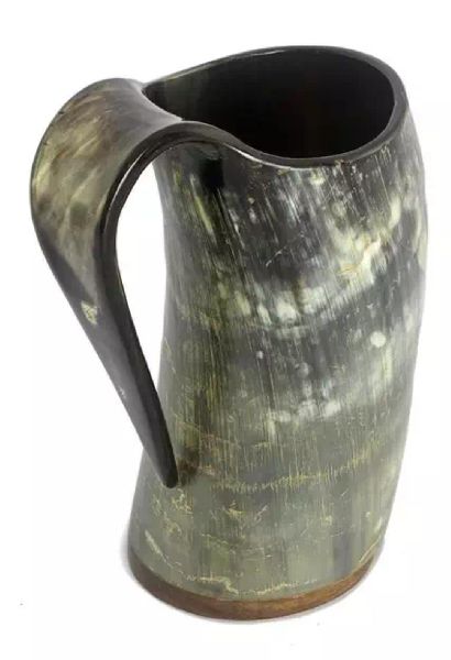 Polished Drinking Horn Mug, for Drinkware, Style : Antique
