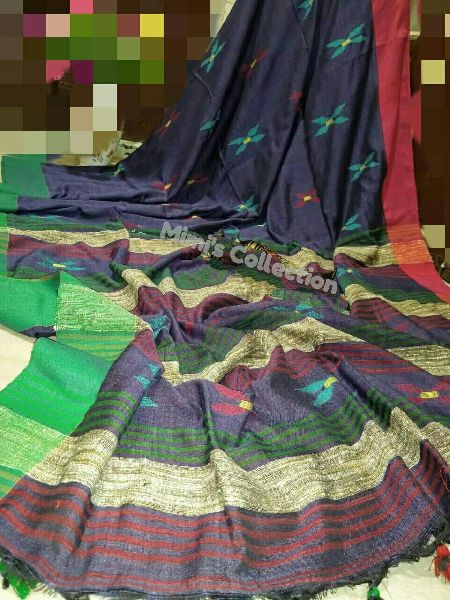 Bengal cotton saree, Occasion : Casual Wear