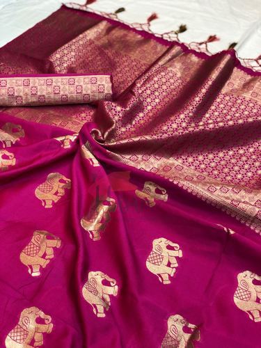 Printed Soft Silk Saree, Occasion : Bridal Wear, Festival Wear