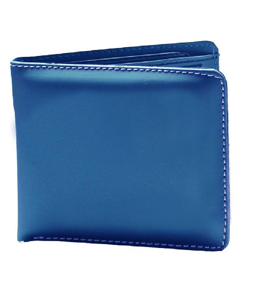 Mens Blue Leather Wallet Manufacturer in Rajkot Gujarat India by Ram