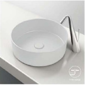 Round ENM-33041 Table Top Wash Basin, for Home, Hotel, Office, Restaurant, Pattern : Plain