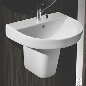 Rectangular ENM-33061-33062 Wall Hung Wash Basin, for Hotel, Restaurant, Feature : Durable, Perfect Shape
